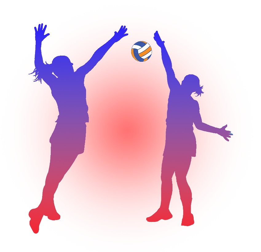 Ragazza che gioca a pallavolo