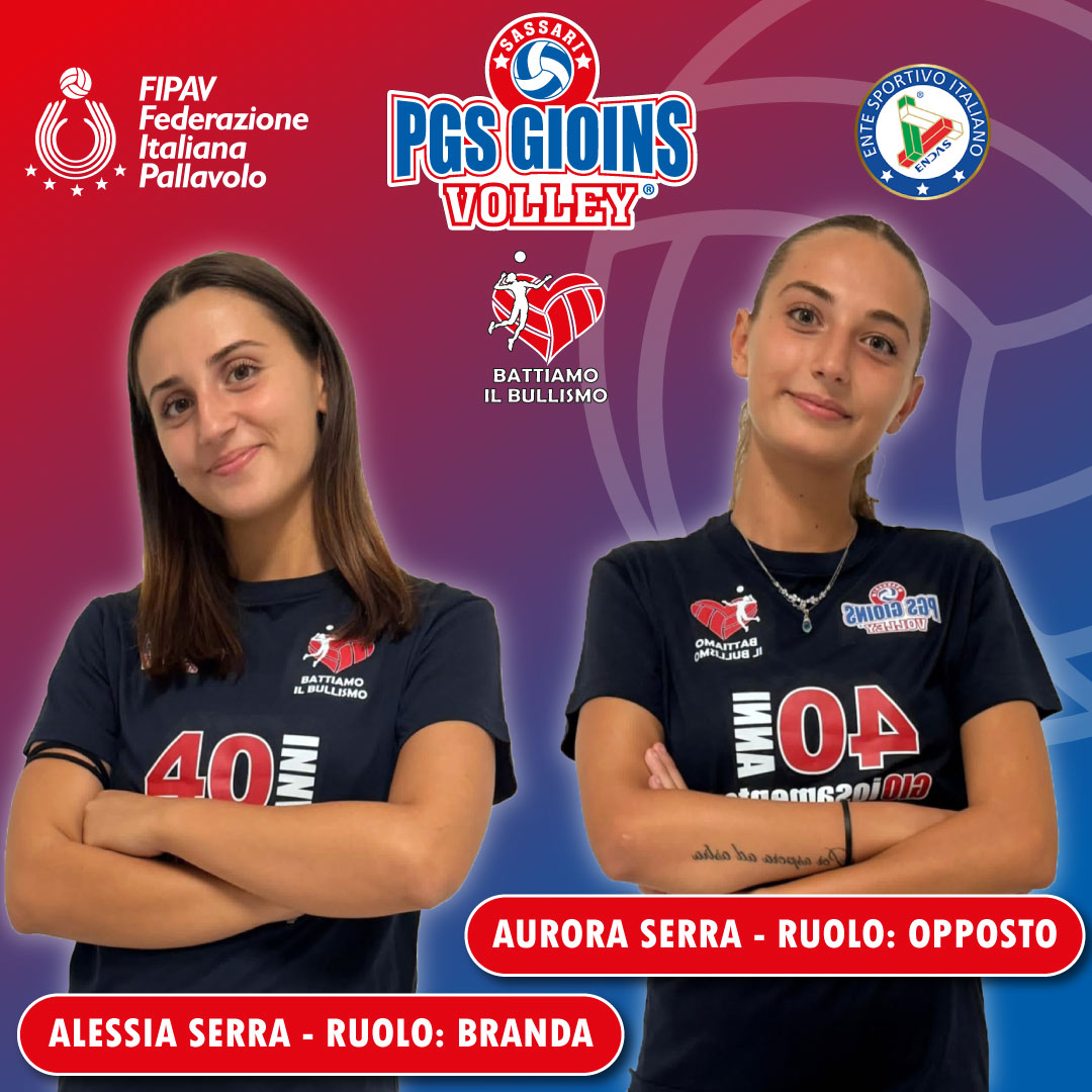 Due nuove arrivate in casa Gioins: benvenute Aurora e Alessia Serra!
